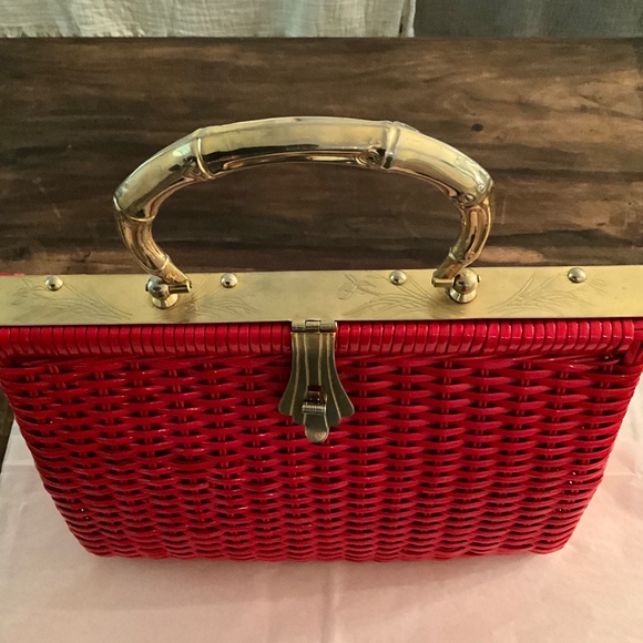 Vintage Hand Made Red Purse - Picture 5 of 11